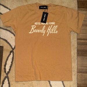 Homme+ Femme Beverly Hills Tee - Tan